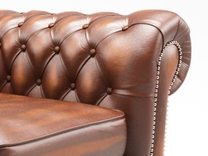 chesterfield london low back club armchair antique 3D Model