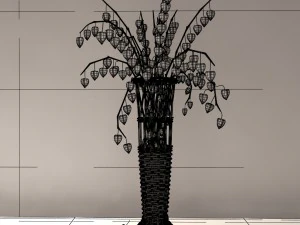 vase with physalis 3D Model