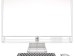 apple imac 27 Modèle 3D