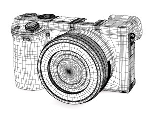 sony alpha a6000 Model 3D