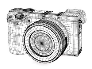 sony alpha a6000 3D Модель