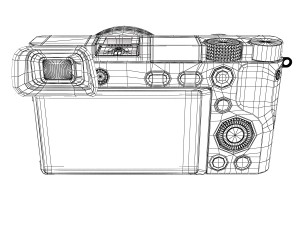 sony alpha a6000 Model 3D