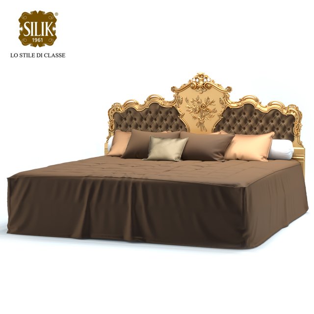 silik king size bed venere 3D Model .c4d .max .obj .3ds .fbx .stl .blend 