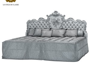 silik king size bed venere 3D Model