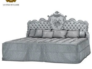 silik king size bed venere 3D Model