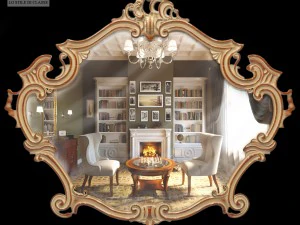 silik vesta frame with mirror 3D Model