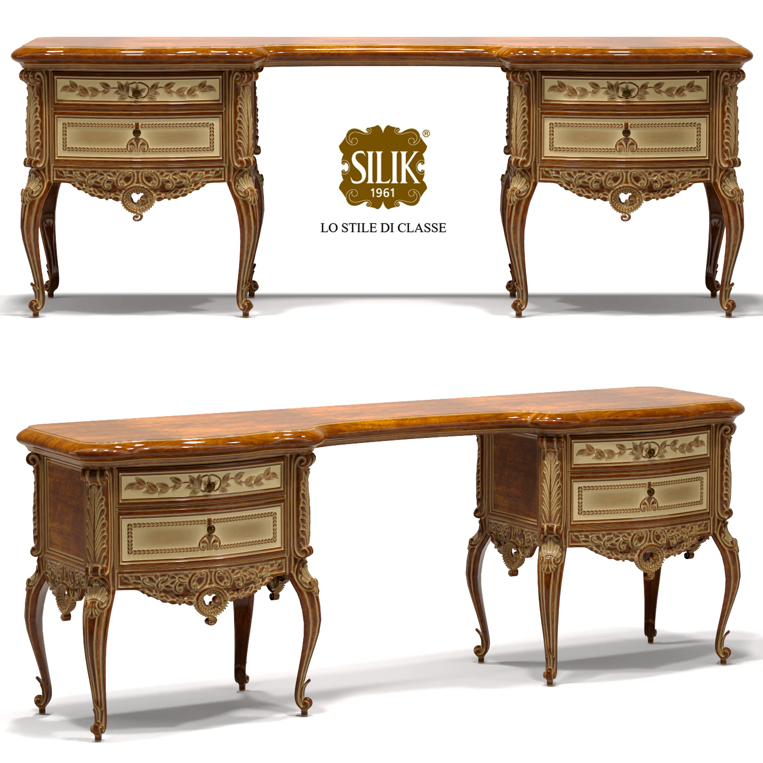 silik vesta dressing table 3D Model .c4d .max .obj .3ds .fbx .stl .blend 