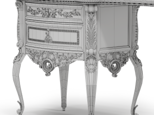 silik vesta dressing table 3D Model
