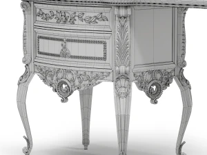 silik vesta dressing table 3D Model