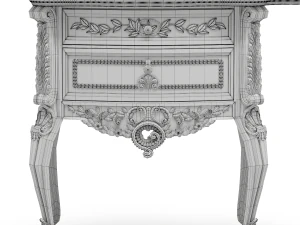 silik vesta dressing table 3D Model