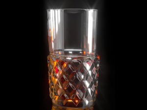 cashs crystal single malt square decanter 3D Model