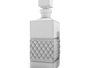cashs crystal single malt square decanter 3D Model