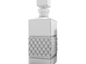 cashs crystal single malt square decanter 3D Model