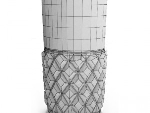 cashs crystal single malt square decanter 3D Model