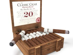 campuran cerutu havana klasik india timur Model 3D