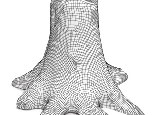 vecchio ceppo d'albero Modello 3D