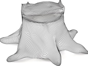pine stump 3D Модель