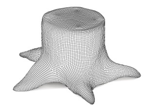 tree stump 3D 模型