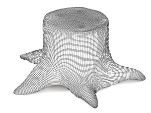 toco de &aacute;rvore Modelo 3D