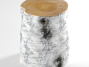 birch stump 3D Модель