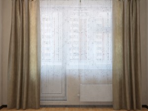 ikea curtains sanela 3D 模型