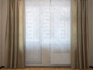 cortinas ikea sanela Modelo 3D