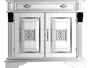 puccini ciliegio sideboard 3D Model