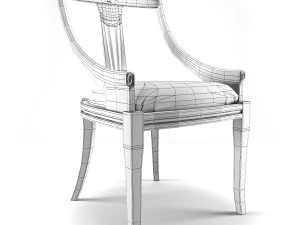 puccini ciliegio chair 3D Model