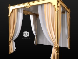 silik venere bed canopy 3D Модель