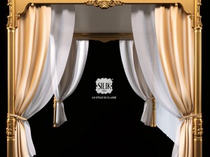silik venere bed canopy 3D Model