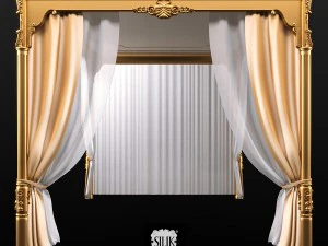 silik venere bed canopy 3D Model
