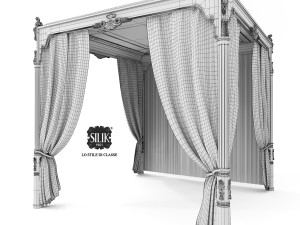 silik venere bed canopy 3D Model