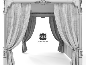 silik venere bed canopy 3D Model