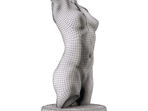 female torso 3D 模型