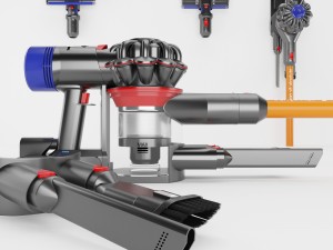 dyson v8 wireless vacuum 3D 모델