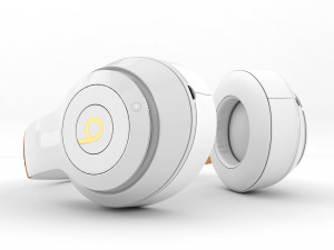 headphones beats studio 3 white 3D 모델