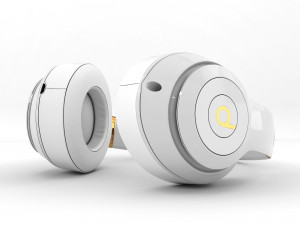 headphones beats studio 3 white 3D 모델