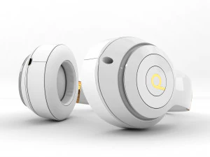 headphones beats studio 3 white 3D Model