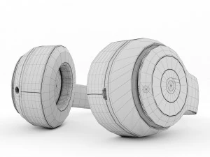 headphones beats studio 3 white 3D Model