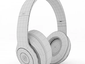 headphones beats studio 3 white 3D Model