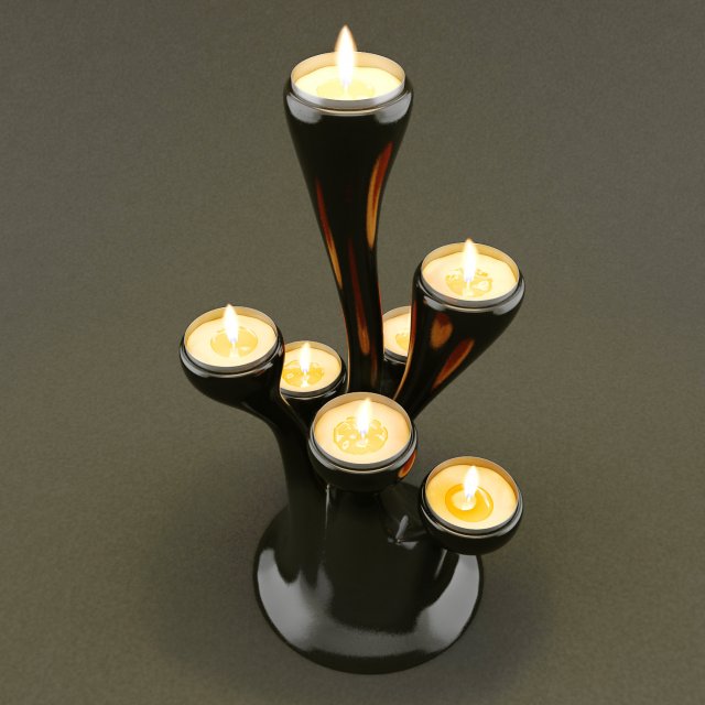candelabrum 3D Модель .c4d .max .obj .3ds .fbx .stl .blend 