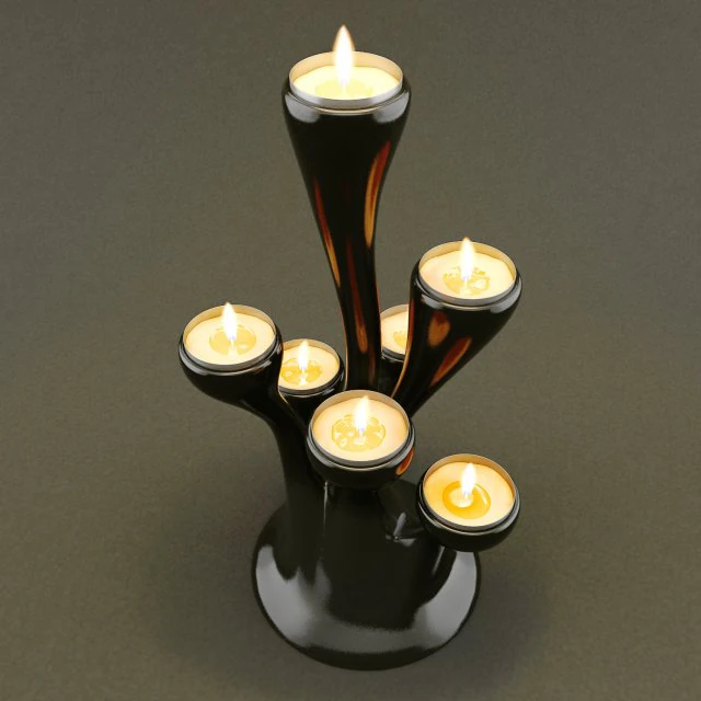 촛대 3D 모델 .c4d .max .obj .3ds .fbx .stl .blend 