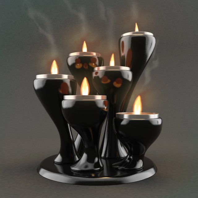 candle holder 3D-Modell .c4d .max .obj .3ds .fbx .stl .blend 