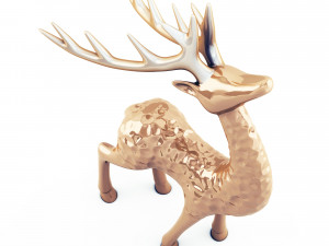 deer statuette 3D 模型