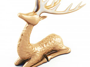 sitting deer statue 3D Model