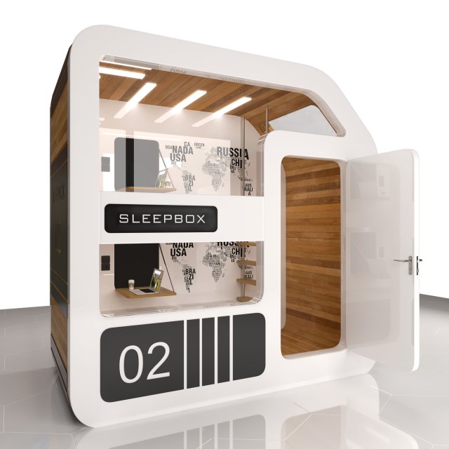 sleepbox 3D Model .c4d .max .obj .3ds .fbx .stl .blend 