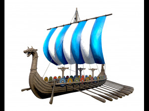 the viking ship 3D Model