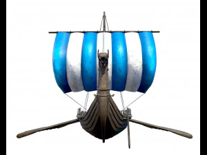 o navio viking Modelo 3D