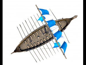 o navio viking Modelo 3D