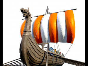 the viking ship Modelo 3D